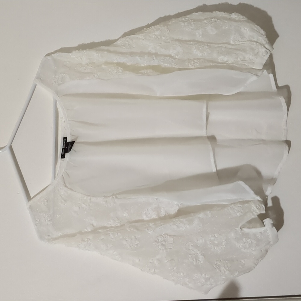 Cotton Express Sheer White Crop - S
